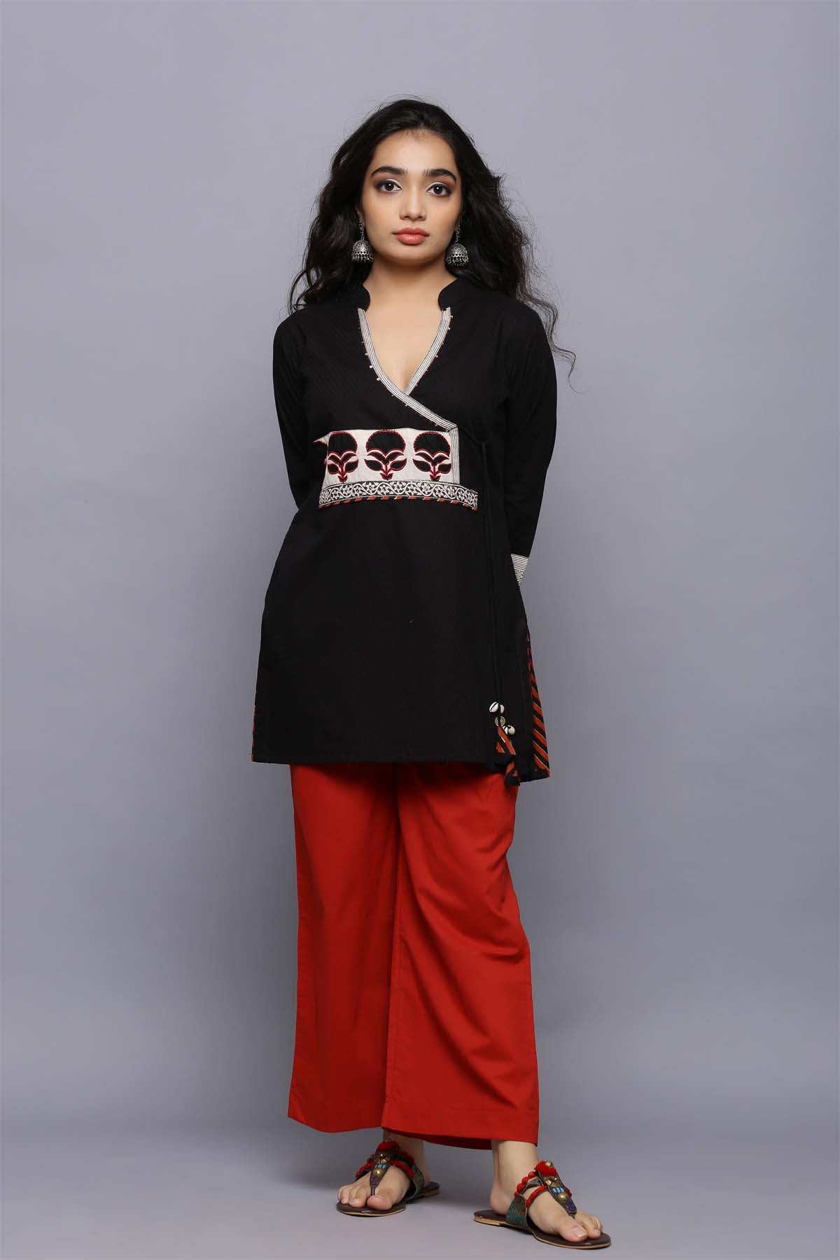 Angrakha hot sale short kurti